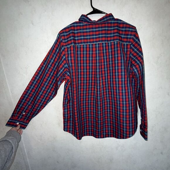 NWT LL Bean Men’s Wrinkle Free Long Sleeve Plaid Button Down Shirt Size Large - Picture 3 of 10